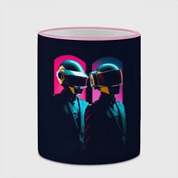 Кружка 3D Daft Punk - One more time, цвет: 3D-розовый кант — фото 2