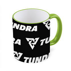 Кружка 3D Tundra Esports black, цвет: 3D-светло-зеленый кант
