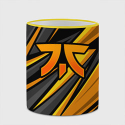Кружка 3D Fnatic - киберспорт желтый, цвет: 3D-желтый кант — фото 2