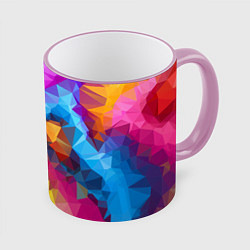 Кружка 3D Super colors, цвет: 3D-розовый кант