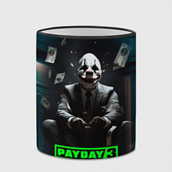 Кружка 3D Payday 3 game, цвет: 3D-черный кант — фото 2