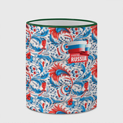 Кружка 3D Russia pattern, цвет: 3D-зеленый кант — фото 2