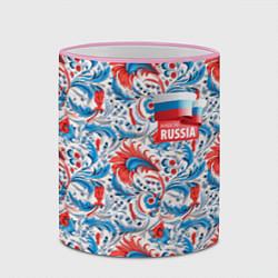 Кружка 3D Russia pattern, цвет: 3D-розовый кант — фото 2