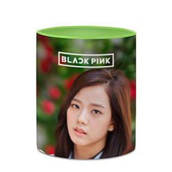 Кружка 3D Blackpink Jisoo, цвет: 3D-белый + светло-зеленый — фото 2