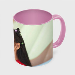 Кружка 3D Blackpink Lisa, цвет: 3D-белый + розовый