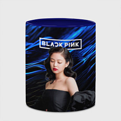 Кружка 3D BlackPink Jennie, цвет: 3D-белый + синий — фото 2