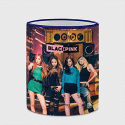 Кружка 3D Blackpink girls poster, цвет: 3D-синий кант — фото 2