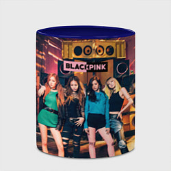 Кружка 3D Blackpink girls poster, цвет: 3D-белый + синий — фото 2