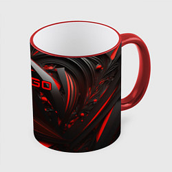 Кружка 3D CS GO red and black, цвет: 3D-красный кант