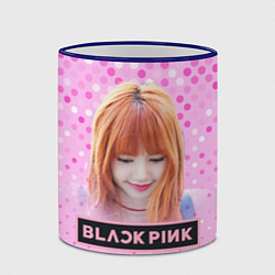 Кружка 3D Blackpink Lisa, цвет: 3D-синий кант — фото 2