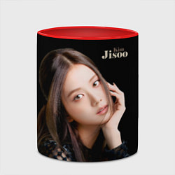Кружка 3D Blackpink Cute Jisoo Kim, цвет: 3D-белый + красный — фото 2