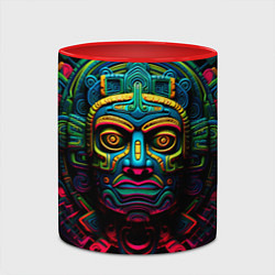 Кружка 3D Ацтекские Боги, цвет: 3D-белый + красный — фото 2