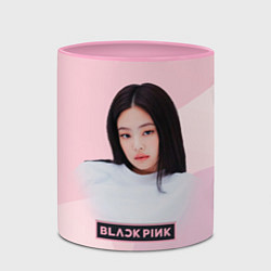 Кружка 3D Jennie Kim Blackpink, цвет: 3D-белый + розовый — фото 2