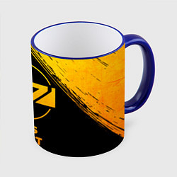 Кружка 3D Mass Effect - gold gradient, цвет: 3D-синий кант