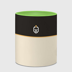 Кружка 3D Gaimin Gladiators esports, цвет: 3D-белый + светло-зеленый — фото 2