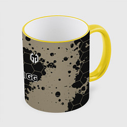 Кружка 3D Gaimin Gladiators форма, цвет: 3D-желтый кант