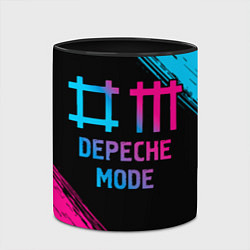 Кружка 3D Depeche Mode - neon gradient, цвет: 3D-белый + черный — фото 2