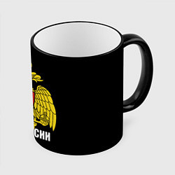 Кружка 3D МЧС России - герб, цвет: 3D-черный кант