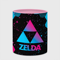 Кружка 3D Zelda - neon gradient, цвет: 3D-белый + розовый — фото 2