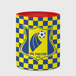 Кружка 3D Ростов Футбольный Клуб, цвет: 3D-белый + красный — фото 2
