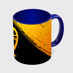 Кружка 3D Spirited Away - gold gradient, цвет: 3D-белый + синий