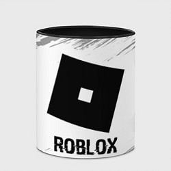 Кружка 3D Roblox glitch на светлом фоне, цвет: 3D-белый + черный — фото 2