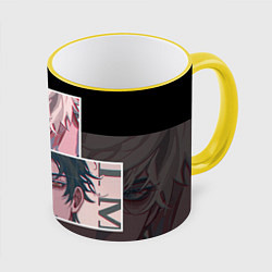 Кружка 3D Link Click, цвет: 3D-желтый кант