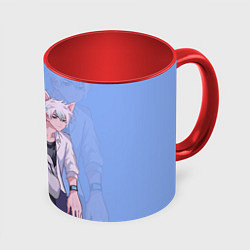 Кружка 3D Агенты времени, цвет: 3D-белый + красный