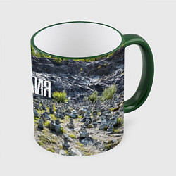 Кружка 3D Карелия, цвет: 3D-зеленый кант