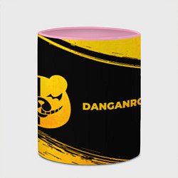 Кружка 3D Danganronpa - gold gradient: надпись и символ, цвет: 3D-белый + розовый — фото 2