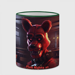 Кружка 3D Five Nights at Freddys Mangle, цвет: 3D-зеленый кант — фото 2