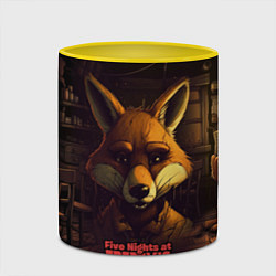 Кружка 3D Five Nights at Freddys Mangle, цвет: 3D-белый + желтый — фото 2