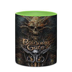 Кружка 3D Baldurs Gate 3, цвет: 3D-белый + светло-зеленый — фото 2