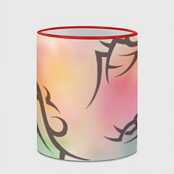 Кружка 3D Трайбл граффити, цвет: 3D-красный кант — фото 2