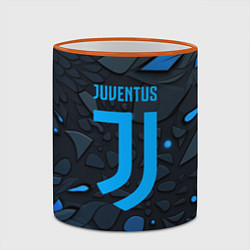 Кружка 3D Juventus blue logo, цвет: 3D-оранжевый кант — фото 2