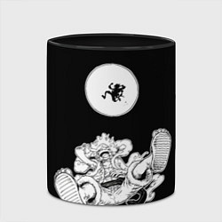 Кружка 3D Луффи и гир 5 на луне, цвет: 3D-белый + черный — фото 2