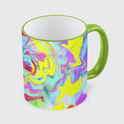 Кружка 3D Flash of colors, цвет: 3D-светло-зеленый кант