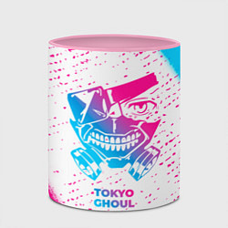 Кружка 3D Tokyo Ghoul neon gradient style, цвет: 3D-белый + розовый — фото 2