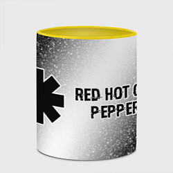 Кружка 3D Red Hot Chili Peppers glitch на светлом фоне: надп, цвет: 3D-белый + желтый — фото 2
