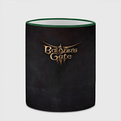 Кружка 3D Logo Baldurs Gate 3, цвет: 3D-зеленый кант — фото 2