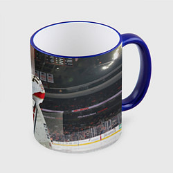 Кружка 3D Sergey Bobrovsky - Florida panthers - hockey, цвет: 3D-синий кант