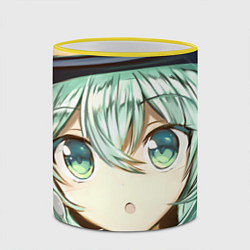 Кружка 3D Touhou Project Милая Койши Комейдзи, цвет: 3D-желтый кант — фото 2