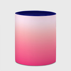Кружка 3D Оттенки розового градиент, цвет: 3D-белый + синий — фото 2