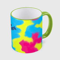 Кружка 3D I Am Kenough Tie-Dye, цвет: 3D-светло-зеленый кант