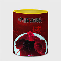 Кружка 3D Jujutsu kaisen Suguru Getou, цвет: 3D-белый + желтый — фото 2