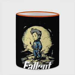 Кружка 3D Fallout boy, цвет: 3D-оранжевый кант — фото 2