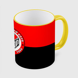 Кружка 3D ФК Амкар, цвет: 3D-желтый кант