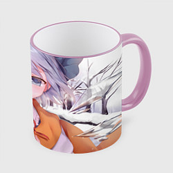 Кружка 3D Touhou Project Cirno Тируно 9, цвет: 3D-розовый кант