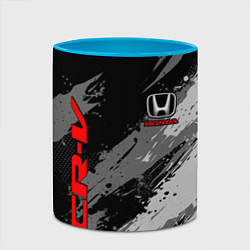 Кружка 3D Honda cr-v - Монохром, цвет: 3D-белый + небесно-голубой — фото 2