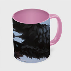 Кружка 3D Touhou Project Aya Шамеймару, цвет: 3D-белый + розовый